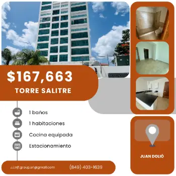 Apartamento de una habitación en juan dolió