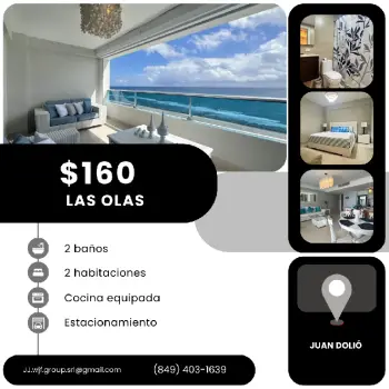 Alquilo apartamento amueblado en las olas