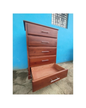 Biuro ropero en madera de cinco gavetas