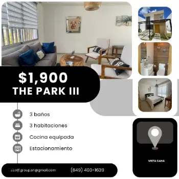 Alquilo villa en the parck iii vista cana