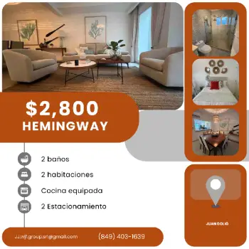 Alquilo y vendo townhouse en hemingway