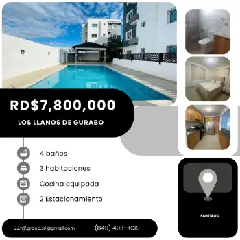 Vendo apartamento en los llanos de gurabo