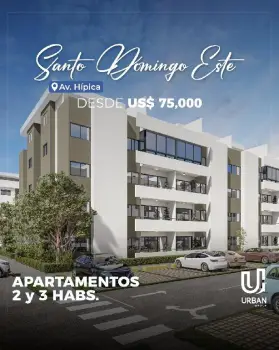 Apartamentos de 2 y 3 habitaciones en san isidro ave. hipica