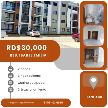 Alquilo segundo nivel apartamento en santiago