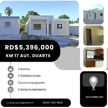Vendo casas y apartamentos en santo domingo oeste