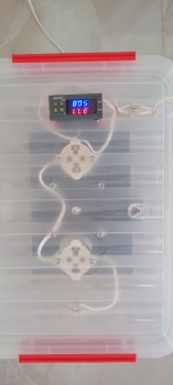 Incubadora de huevoa manual capacidad para 25 huevos 110v