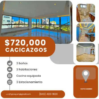 Vendo lujosos penthouse en cacicazgos