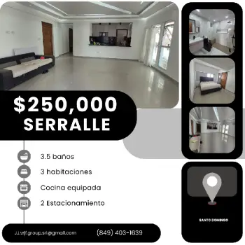 Vendo un excelente apartamento en serralles
