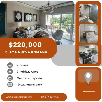 Vendo apartamento en amueblado en vista golf- 1