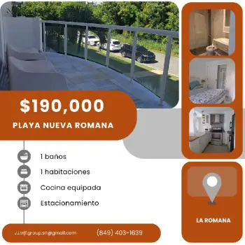Vendo un precioso apartamento en residencial las olas a pocos paso de