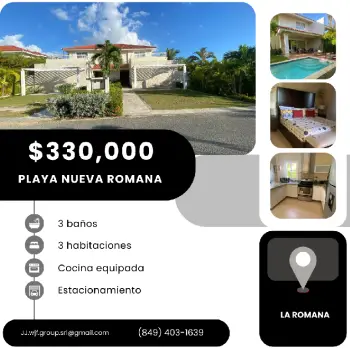 Lujosa villa concepto dúplex con vista al campo de golf en el residenc