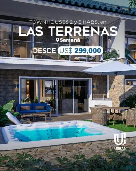 Townhouses de 2 y 3 habitaciones en playa portillo las terrenas