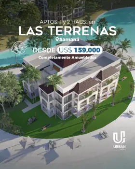 Apartamentos de 1 y 2 habitaciones en playa portillo en las terrenas