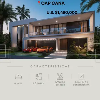 Vendo urbanización exclusiva de villas en cap. cana