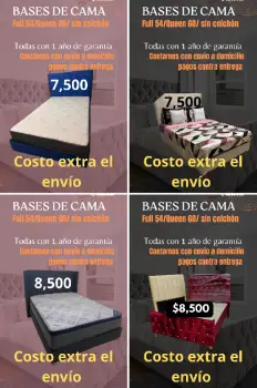 Base de cama con espaldar