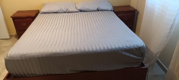 Juego de cama color caoba en santo domingo este