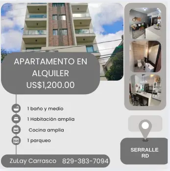 apartamento en serralles – a una esquina de la av. lincoln