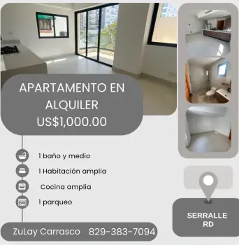 Se alquila en torre con línea blanca!