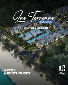 Apartamentos y penthouses frente a la playa en las terrenas