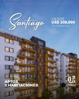 Apartamentos de 3 habitaciones en santiago de los caballeros