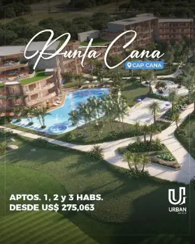 Apartamentos de 1 2 y 3 habitaciones en cap cana