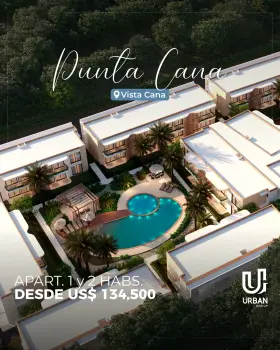 Apartamentos de 1 y 2 habitaciones en vistacana punta cana