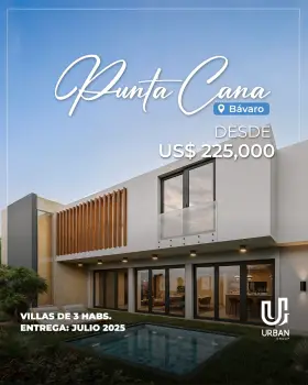 Villas de 3 habitaciones en punta cana