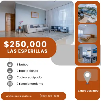 Vendo apartamento amueblado en las esperillas