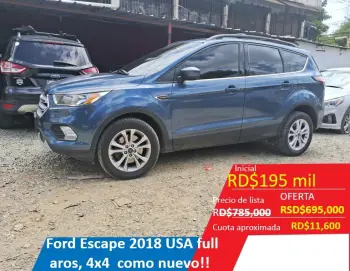 Ford escape 2018 4x4 americano recien importado!!!