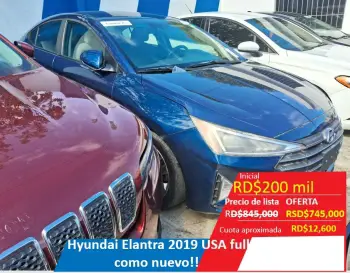 Hyundai elantra 2019 americano recien importado!!!