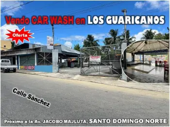 Vendo car wash en los guaricanos de oportunidad 1600 mts.2 calle sánch