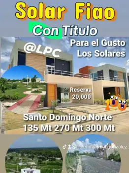 ????proyecto de solares para villas a 5 minutos del metro@lpc????