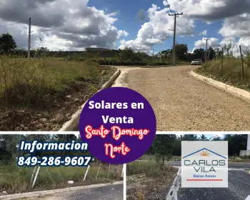 Solares en venta en villa mella santo domingo norte