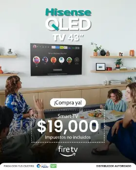 Hisense qd6 televisor 4k ultra hd 43