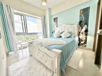 Vendo penthouse 1 hab. amueblado torre boca del mar iii boca chica vis