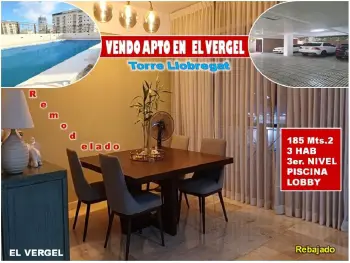 Vendo apto remodelado y rebajado en torre llobregat el vergel 3 habs.