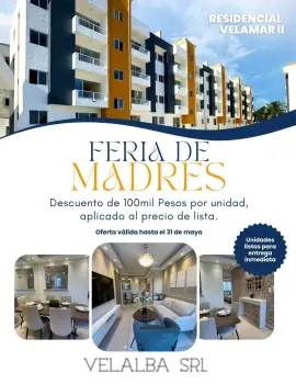 Apartamento de 3 habitaciones en venta en juan dolio.