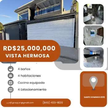 Vendo hermosa casa con piscina en vista hermosa