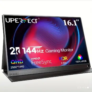 Uperfect 144hz 2k monitor portátil 16 25601600 qhd freesync pantalla