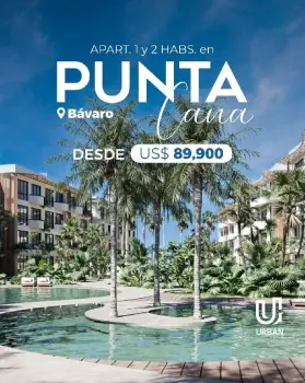 Apartamentos de 1 y 2 habitaciones en el centro de punta cana