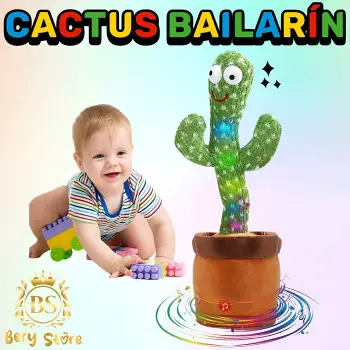 Cactus bailarin para bebe  cactus que canta y baila  cactus parlanchin