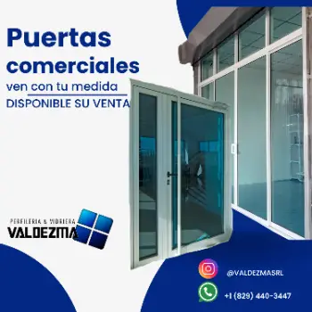 Puertas comerciales disponible en valdezma