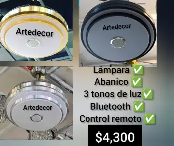 Lámpara abanico