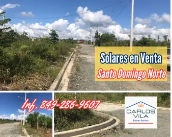 Solares en venta en santo domingo norte