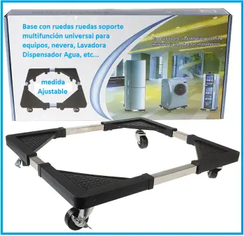 Base ajustable y resistente para lavadora y otros electrodomésticos
