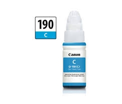 Botella de tinta canon 190 azul 70ml