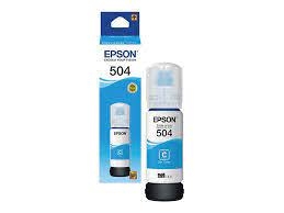 Botella de tinta epson 504 azul 70ml