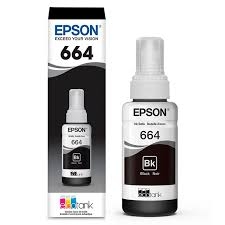 Botella de tinta epson 664 negra 70ml