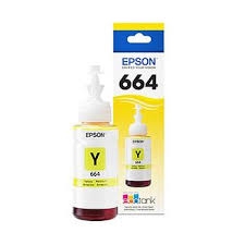 Botella de tinta epson 664 amarillo 70ml