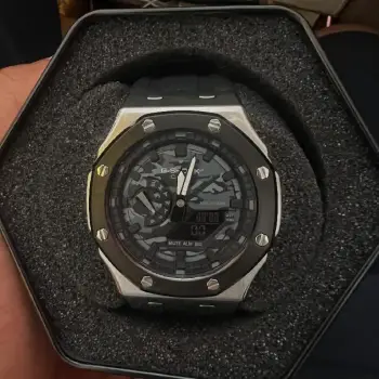 Casio g-shock octagonal  luz led doble hora 1mes de garantia